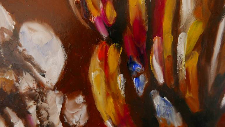 Original Abstract People Painting by Patricia Silva