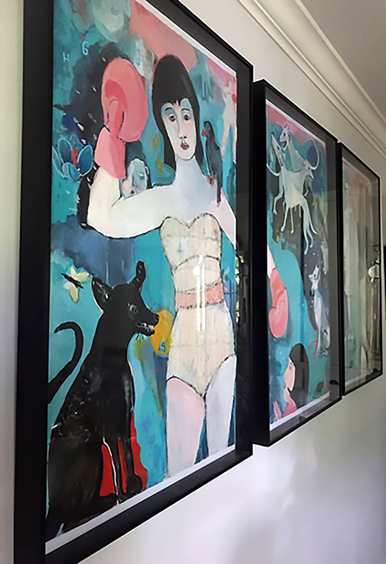 Original Expressionism Time Painting by Lisa Baird