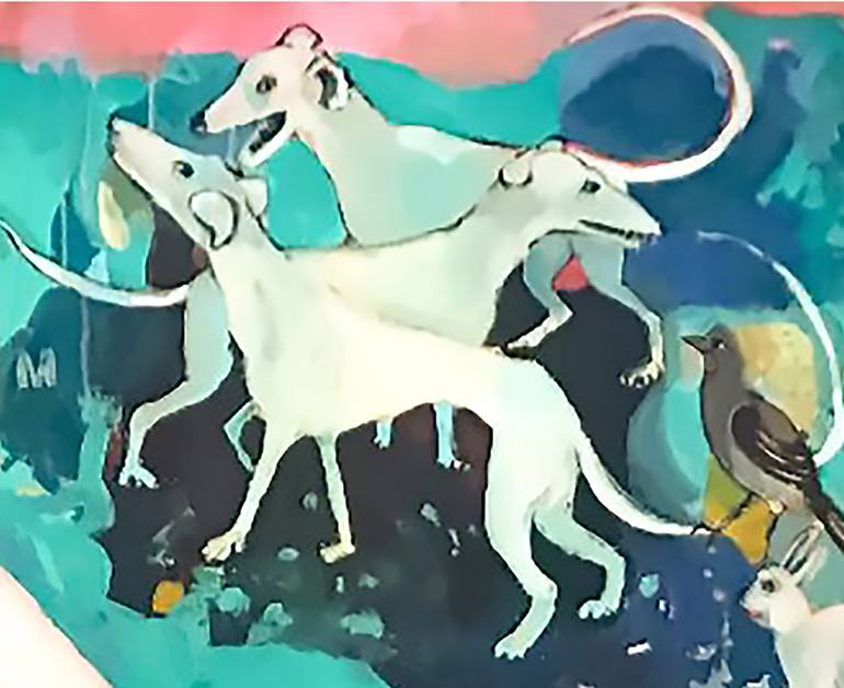 Original Expressionism Time Painting by Lisa Baird