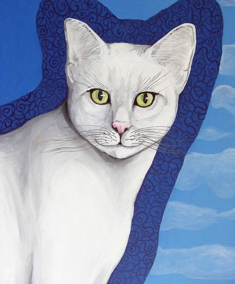 Original Figurative Cats Painting by Galia Chuntova