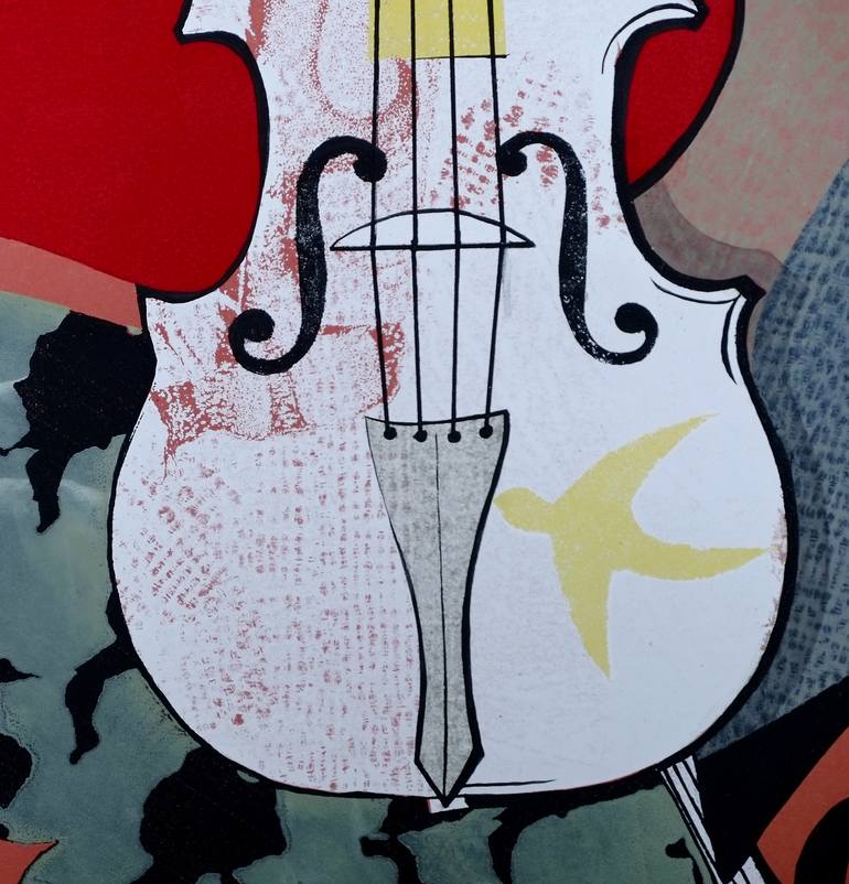 Original Figurative Music Printmaking by Galia Chuntova