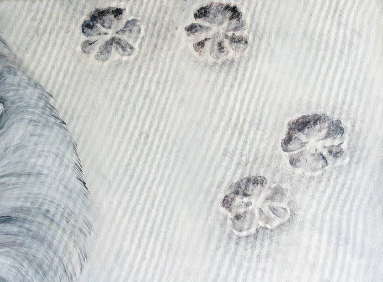 Original Figurative Dogs Painting by Galia Chuntova