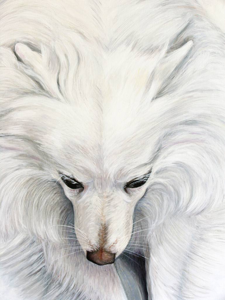 Original Figurative Dogs Painting by Galia Chuntova