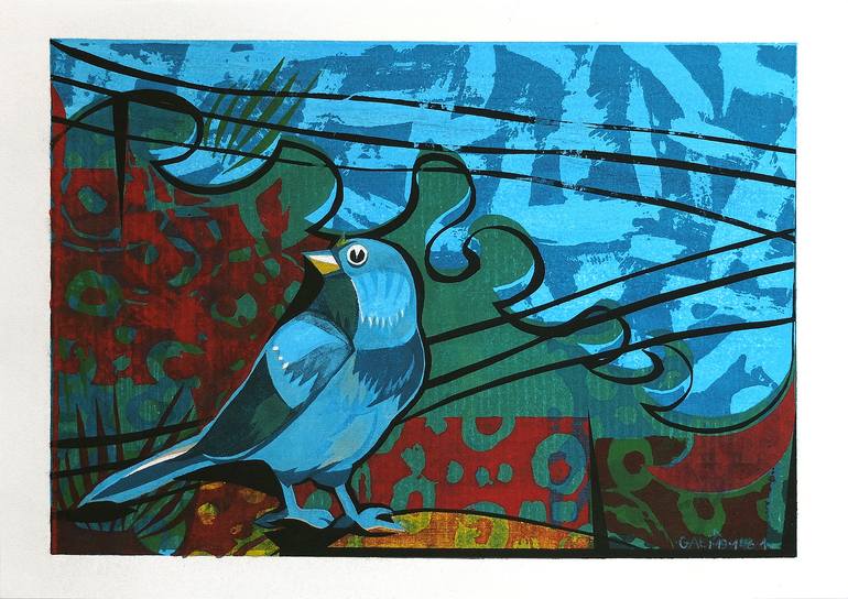 Original Animal Printmaking by Galia Chuntova | Figurative Art on Paper | The Little One - Limited Edition of 4