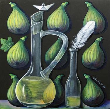 Print of Figurative Food & Drink Paintings by Galia Chuntova