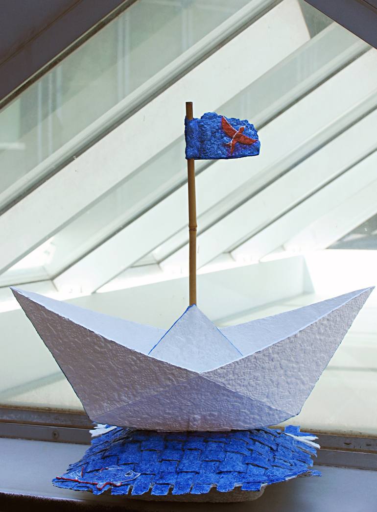 Original Boat Sculpture by Galia Chuntova