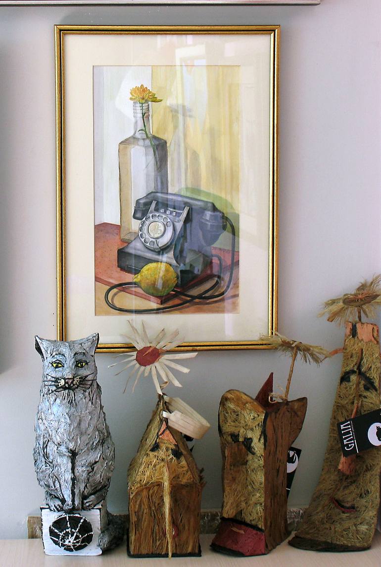 Original Art Deco Still Life Painting by Galia Chuntova