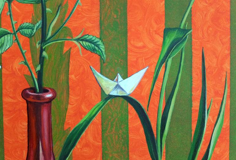 Original Art Deco Still Life Painting by Galia Chuntova