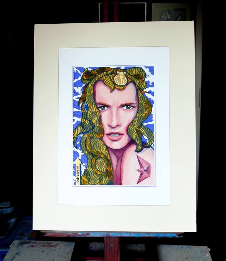 Original Art Deco People Printmaking by Galia Chuntova