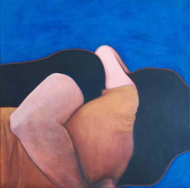 Original Expressionism Erotic Painting by Irene Torres Redecilla