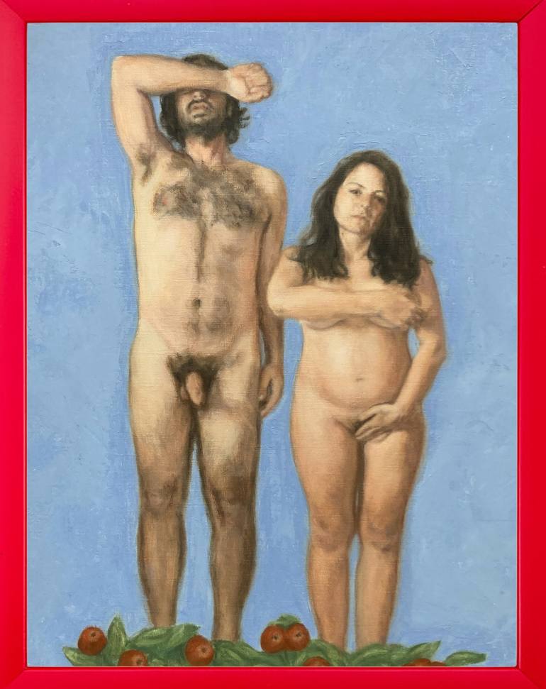 Original Figurative Nude Painting by Irene Torres Redecilla