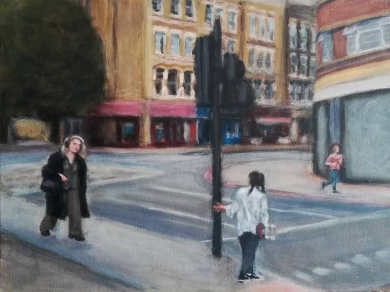 Original Figurative Cities Painting by Irene Torres Redecilla