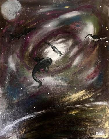 Print of Outer Space Paintings by Rebecca Rydel FRSA