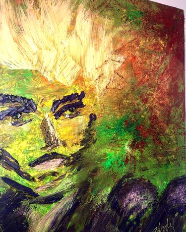 Original Abstract Expressionism Portrait Paintings by Rebecca Rydel FRSA