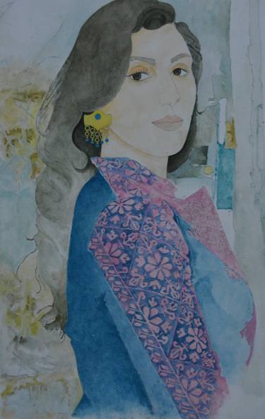 Print of Expressionism Portrait Paintings by Rania AL-Madhoun