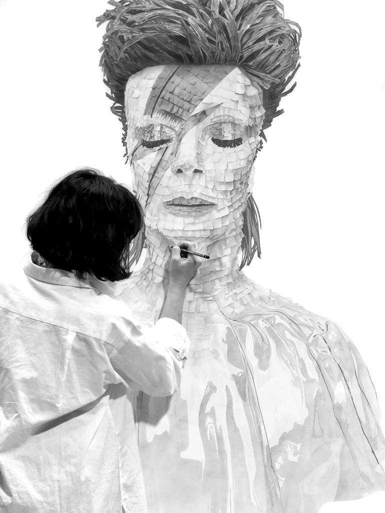 Original Abstract Pop Culture/Celebrity Drawing by Maggie Tookmanian