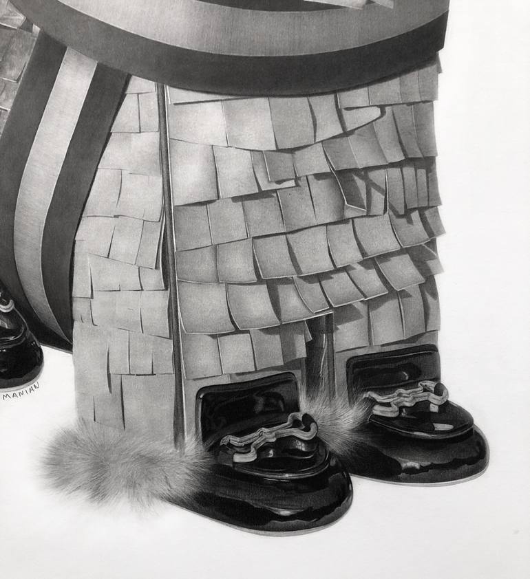 Original Illustration Abstract Drawing by Maggie Tookmanian
