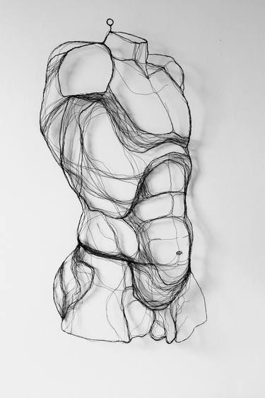 Original Conceptual Men Sculpture by Vitalie Nastas