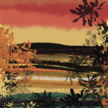 Print of Abstract Landscape Paintings by Vitalie Nastas