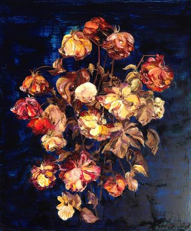 Print of Impressionism Botanic Paintings by Yuliia Trypolska