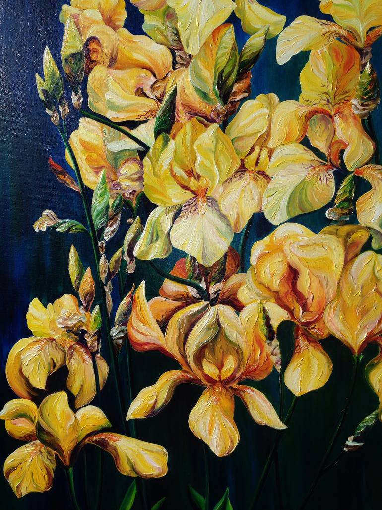 Original Conceptual Floral Painting by Yuliia Trypolska