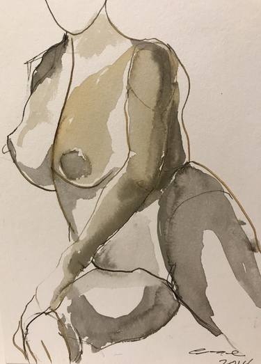 Original Figurative Nude Paintings by Anne Kupillas