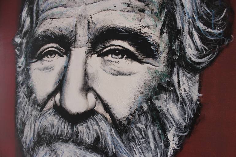 Original Abstract People Painting by Riven Earle