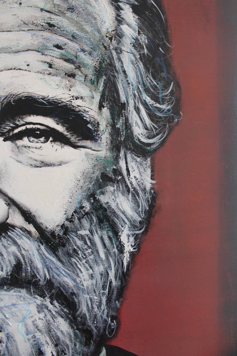 Original Abstract People Painting by Riven Earle