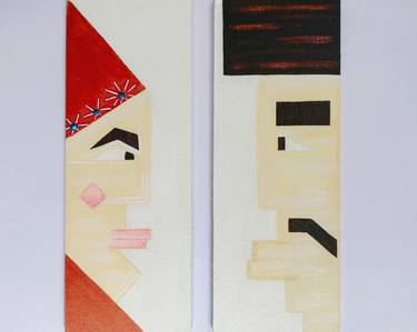 Print of Abstract People Paintings by Cris Paint