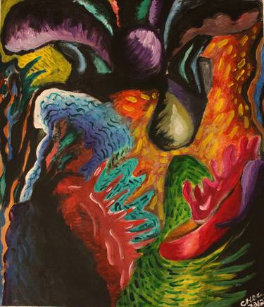 Original Abstract Expressionism Abstract Painting by Ilya Chernitsky