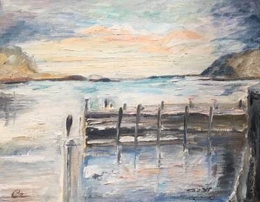 Print of Seascape Paintings by Cindy Zhan