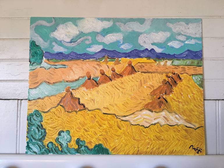 Original Abstract Landscape Painting by Brian Okabayashi