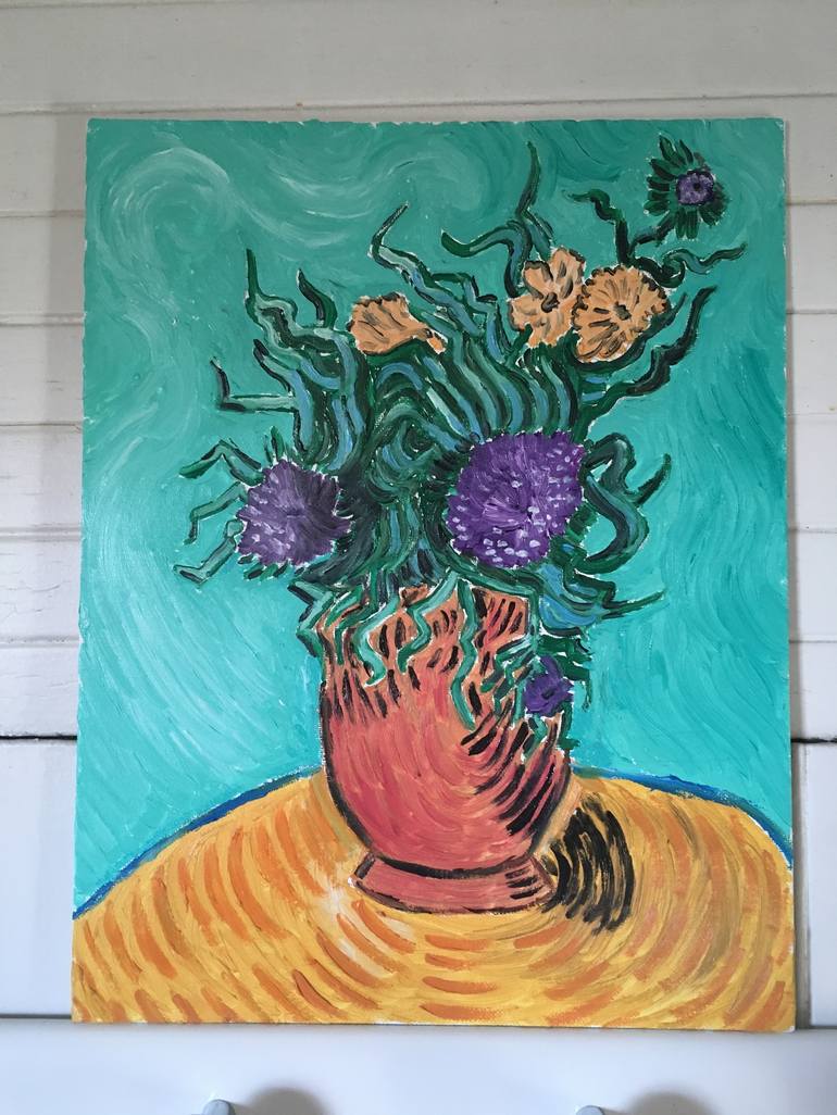 Original Expressionism Still Life Painting by Brian Okabayashi