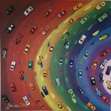 Print of Automobile Paintings by Anca Petre