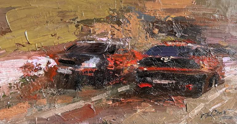 Original Abstract Automobile Painting by Àbazbek Apiev
