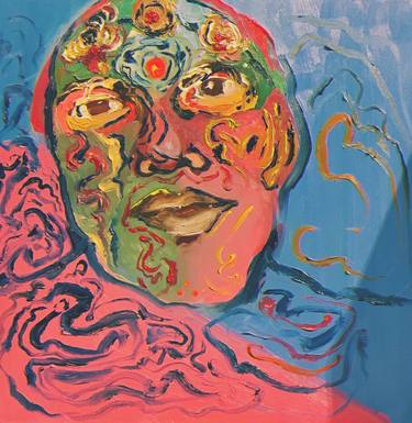 Print of Abstract Expressionism Portrait Paintings by Yogin Patel
