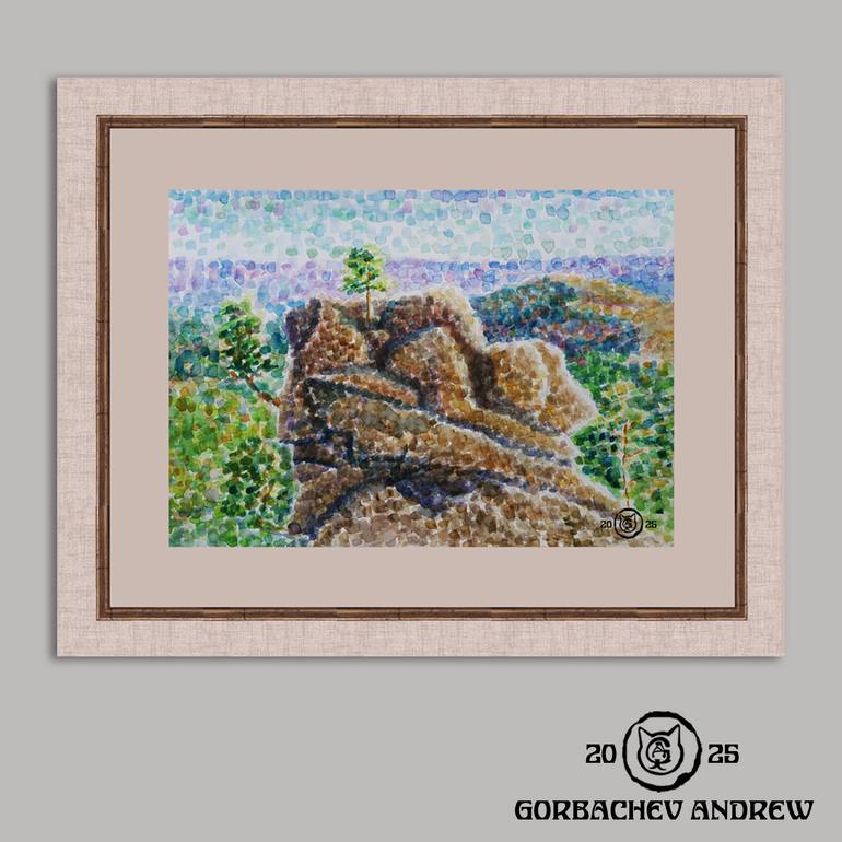 Original Impressionism Landscape Painting by Andrew Gorbachev