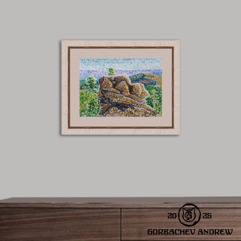 Original Impressionism Landscape Painting by Andrew Gorbachev