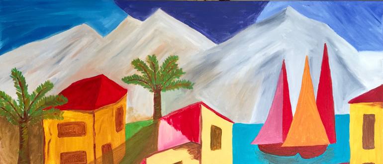 Original Abstract Landscape Painting by Billy Verdaro