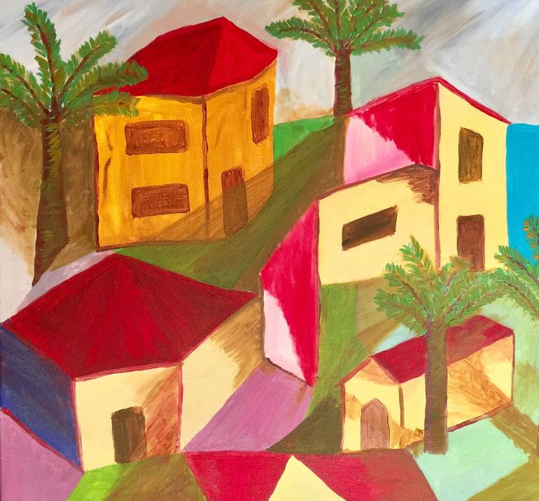 Original Abstract Landscape Painting by Billy Verdaro