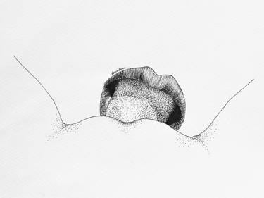 Original Figurative Erotic Drawings by Dani Gil