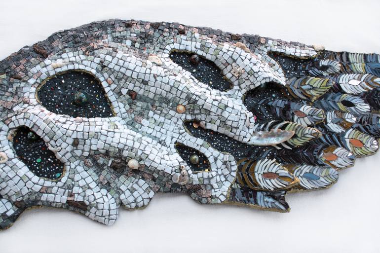 Original Surrealism Outer Space Sculpture by Elena Prosperi