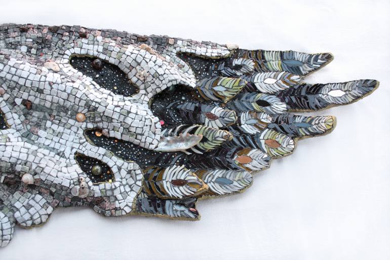 Original Surrealism Outer Space Sculpture by Elena Prosperi