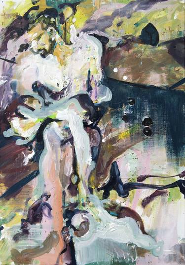 Original Abstract Expressionism Nude Paintings by Coen van Ham