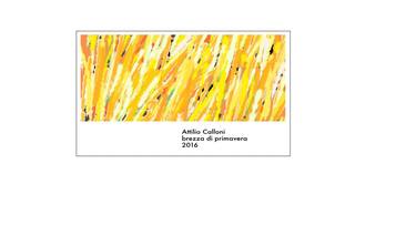 Original Abstract Expressionism Nature Printmaking by Attilio Calloni