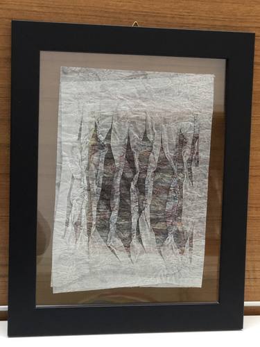 Original Abstract Expressionism Abstract Collage by Attilio Calloni