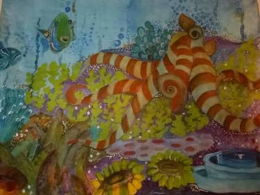 Original Fish Painting by Taskeen Zahara