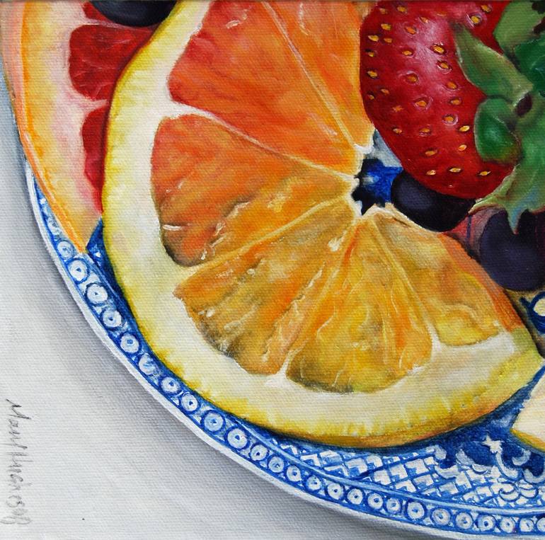 fruit plate painting