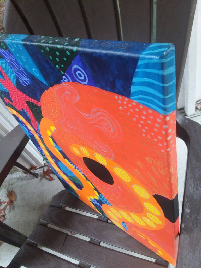 Original Abstract Animal Painting by Diane Pugh