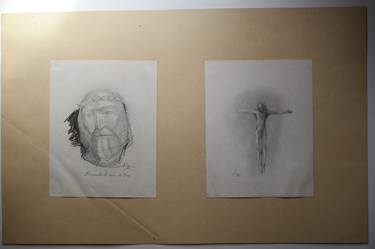 Print of Religious Drawings by Rafael Joaquín Roca